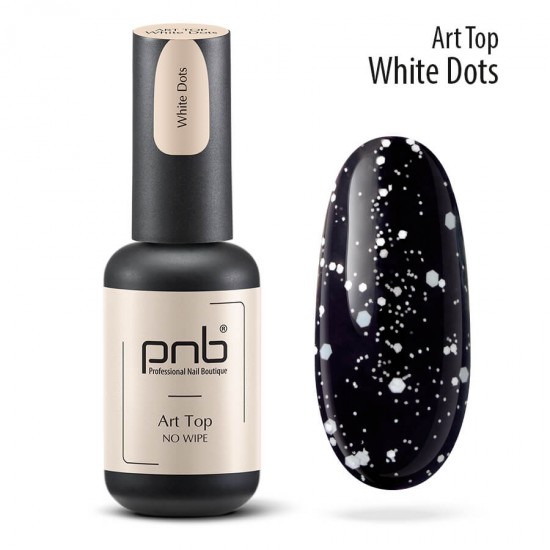Art Top PNB, White Dots, No Wipe, 8 ml