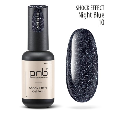 Гель лак PNB Shock Effect Night Blue 10