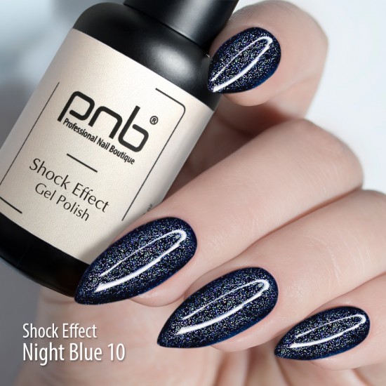 Гель лак PNB Shock Effect Night Blue 10