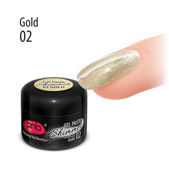 Гель паста с шиммером золото / Shimmer Gel Paste PNB 02
