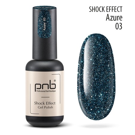 Гель лак PNB Shock Effect, Azure 03