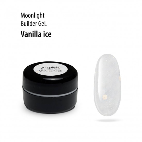 Гель моделирующий Лунный с шиммером Ванильный Лёд, 5 мл/Moonlight Builder Gel Vanilla Ice PNB,5 ml